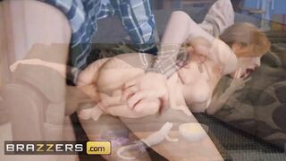 Brazzers - Red Head Hot Scarlett Jones Seduces Danny D & He Offer Her A Rough Banged With His Huge Penis