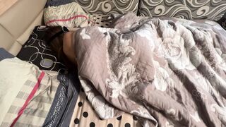 jerking off with a sex toy noticed her and fuck her