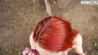 MAMACITAZ - 19 Year Old Miranda Banks Plays With Dick Outside