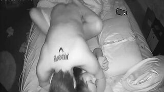 Tricked my Sister inside Law in Cheating During the Night Spy Webcam