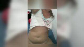 Alexxa Candy undressing and masturbating