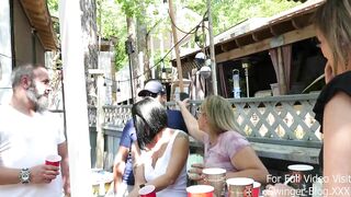 HARD Fucking into Outside with Real Swingers
