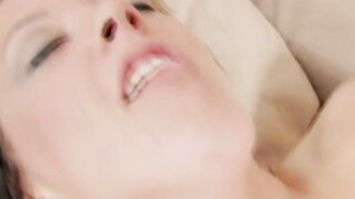 Lesbo Alyssa fucks her friend while her man masturbates