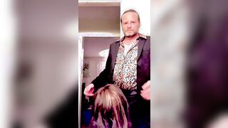 Milf Secretary Cocksucker Inside Leopard Print Satin Blouse