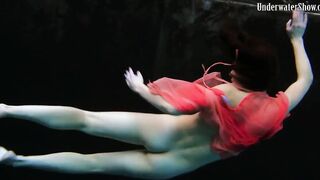 Fun nude girls got sensual into the pool