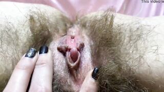 BUSHY VAGINA COMPILATION huge clitoris closeup stunning bush