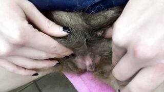 BUSHY VAGINA COMPILATION huge clitoris closeup stunning bush