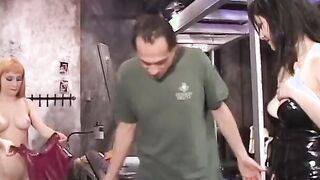 Behind the scenes footage of porn stars inside action