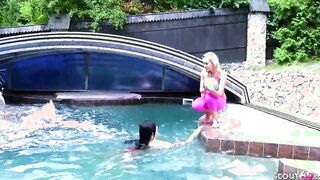 Goddess Step Milf Seduce Long natural Tit Daughter to Lesbo Sex