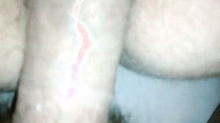 Banged! and cum on her unshaved panty twat
