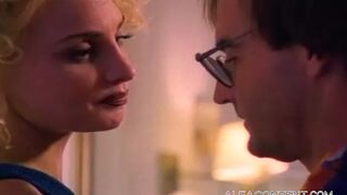 Charming cougar with long titties enjoying this rough penis