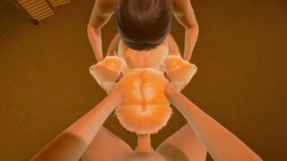 Lisa shows inside this 3 way that she can handle 2 dicks