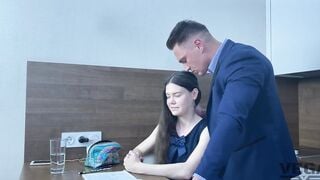 My stupid stepsister stuck inside a washing machine and I screwed her tight booty