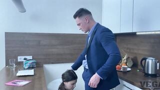 My stupid stepsister stuck inside a washing machine and I screwed her tight booty