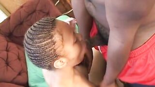 Great african ho gets her bald vagina screwed by a big black dick