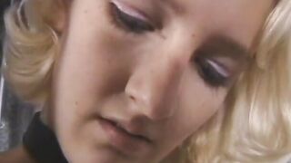 cunt with mouth into white stilettos and underwear must lick her lingerie
