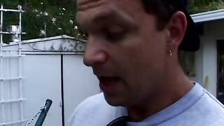 Mom is on her knees swallowing a long penis