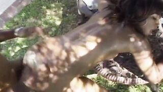 Outdoors boned with ebony 18