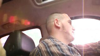 Inked Naomi blows and fucks dick and drinks cum