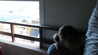 Balcony bj really near the people
