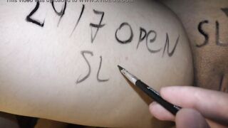 My long boobed college women covered inside crazy body writings before fucking - Milky Mari