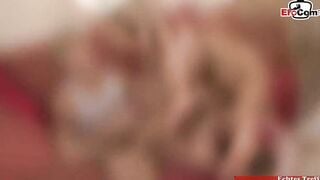 Slim unshaved blonde Milf with tiny breasts want the long penis