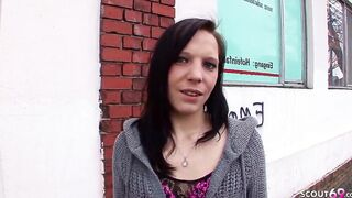 Petite German College women Pickup and Casting Nailed by mature Bro