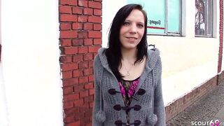 Petite German College women Pickup and Casting Nailed by mature Bro