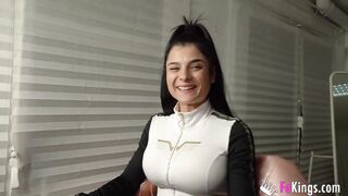 Nadja's been masturbating for all of her life! She tells us about it and receives a AMAZING BONED