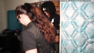 "African Looters Matter two" White bimbos Cops (Season one Episode one) Huge breasts police on duty responds to Code 211 breaking & entering call and gets hard interracial fucking from long ebony dick burglar ft Vicky Verona / Shimmy Money