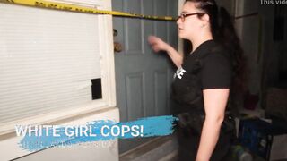 "African Looters Matter two" White bimbos Cops (Season one Episode one) Huge breasts police on duty responds to Code 211 breaking & entering call and gets hard interracial fucking from long ebony dick burglar ft Vicky Verona / Shimmy Money