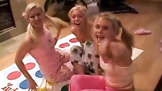 Slim blonde 18 yo gets naked and mastrubates