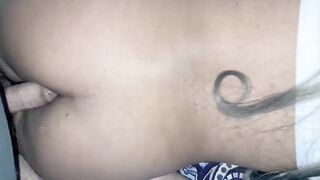 my 18 cousin resists to have anal sex with me but I ended up fucking her tight booty