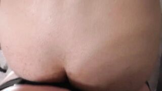 The dude finished powerfully from anal pounding.