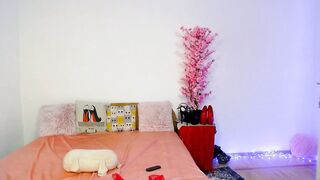 Beauty dressing up with hand job