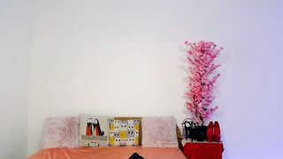 Beauty dressing up with hand job