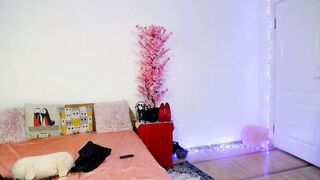 Beauty dressing up with hand job