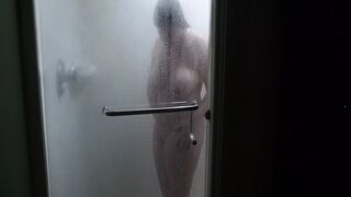A Quick Shower at the Hotel