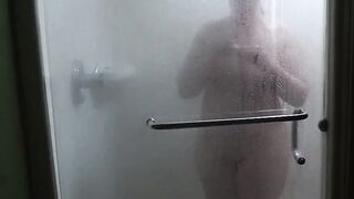 A Quick Shower at the Hotel