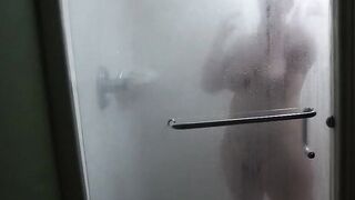 A Quick Shower at the Hotel