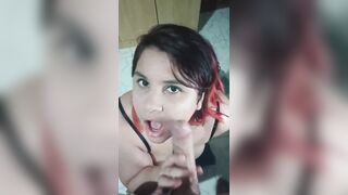 cum into mouth