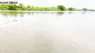 RISKY OUTDOOR SEX WITH MY STEPSISTER INSIDE a BOAT ON THE RIVER