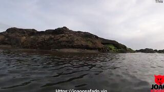 BBW Sucking Off Dick On The Beach