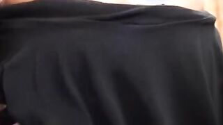 Ebony bitch blows dick on her knees then gets plowed rough
