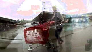Blond snatch cucumber banged! and anal penis into kitchen