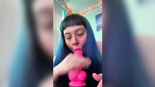 Egirl Give New Vibrator A Sloppy On Her iPad! with sleepyrila
