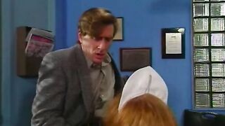 Vulgar nurse gets her cunt eaten and boned on the table