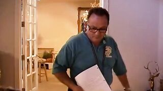 Behind the scenes footage of camera crew filming porn film