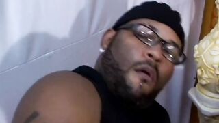 Milky skin BBW loves tasting ebony bro's penis inside her holes