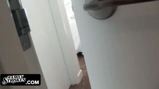 Stepdad Creeps On Step Daughter Hollie Mack While Milf Is Away